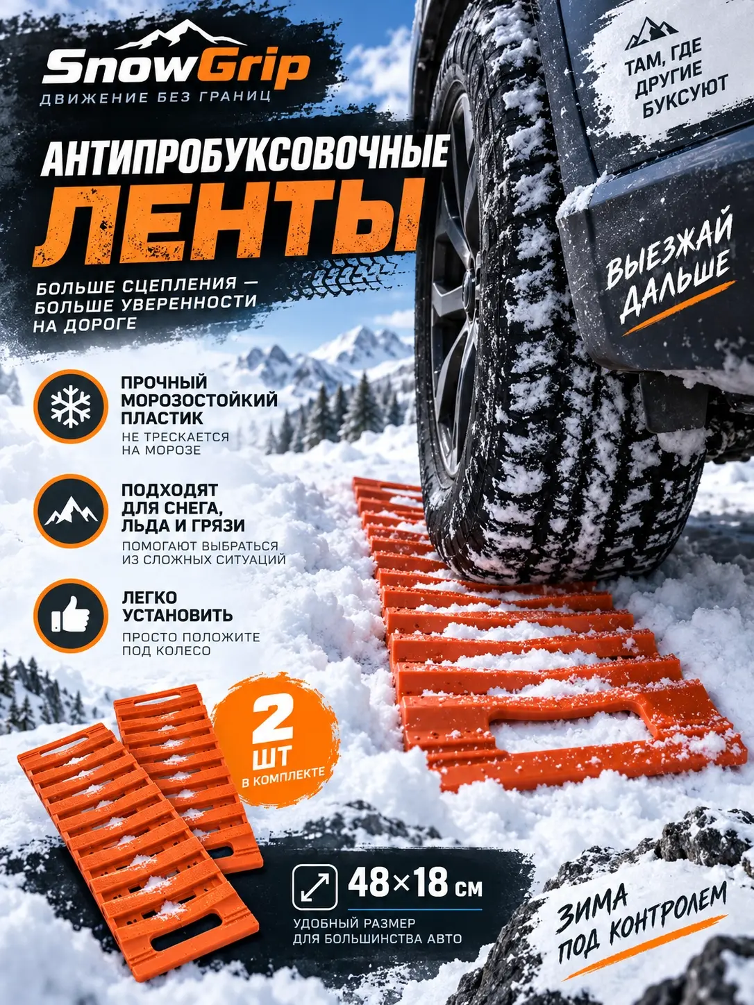 Дизайн карточки антипробуксовочных лент